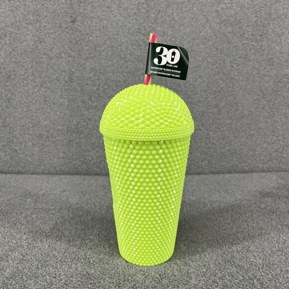 Starbucks Frappuccino Studded Dome Tumbler 16 oz Cup Summer 2025 Neon Lime - Picture 5 of 9